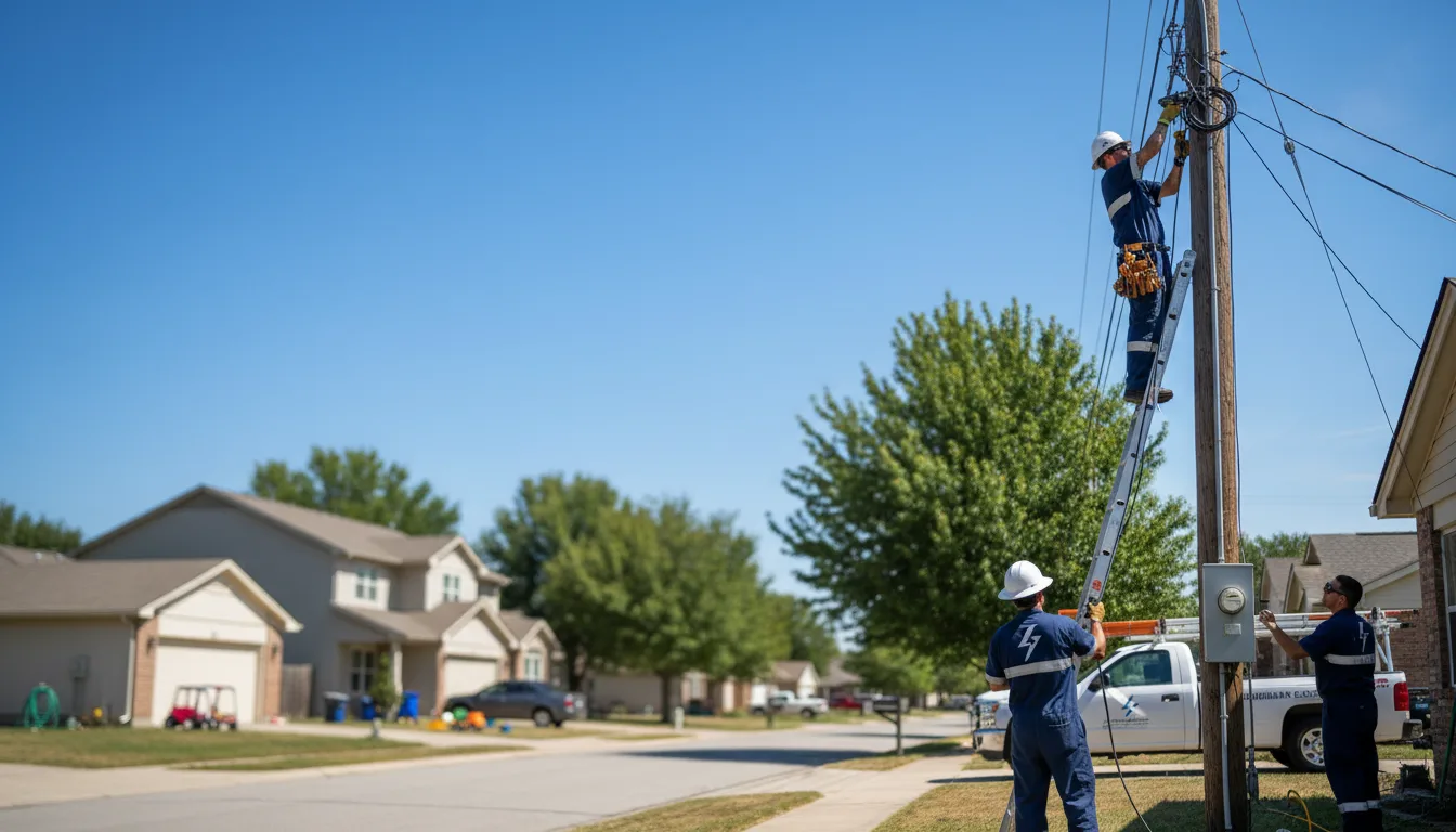 Residential electrician providing installation services in Running Springs, CA